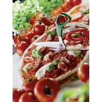 Pizzaschere grün-rot