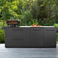 COZZE | 17" | Premium Rotate mit Hitzeschild | Gas - Pizzaofen | Black Edition