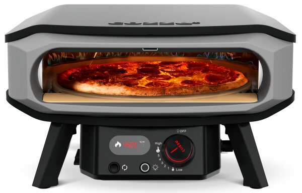 COZZE | 17" | Premium Rotate mit Hitzeschild | Gas - Pizzaofen