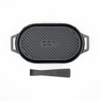 OONI | Grillpfanne aus Gusseisen | mit Untersetzer