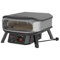 COZZE | Pizzaofen  PREMIUM  13" |  mit drehbarem Pizzastein & Digital-Thermometer  | inkl. Hitzeschild | ELEKTRO