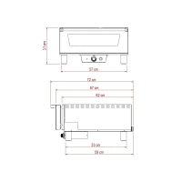 Effeuno | P234H PRO-Linie 509°C | 3,4 kW | inkl. Effeuno Stein  | 2 Backkammern