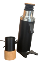DF64 AIR | NEUHEIT | Single Doser Espressomühle | Titanium - Red Burrs | schwarz matt